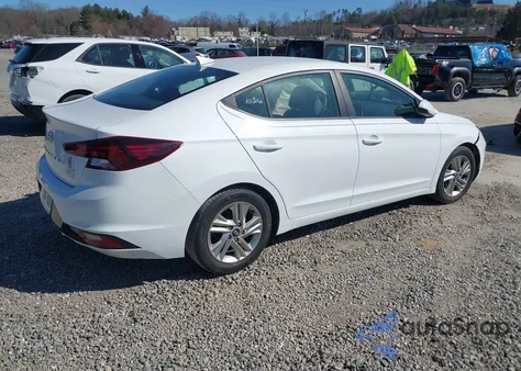 2019 Hyundai Elantra Sel z USA, uszkodzony, nr VIN 5NPD84LF7KH403609